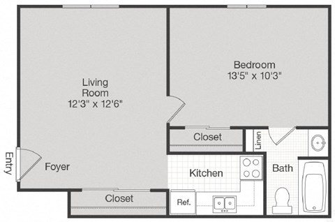 1 bed 1 bath A at The Waters at Chenal, Arkansas, 72211